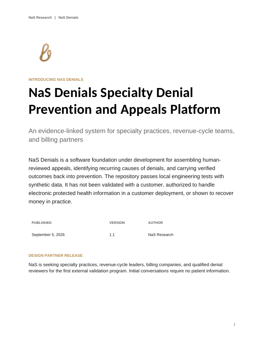 NaS Denials white paper cover